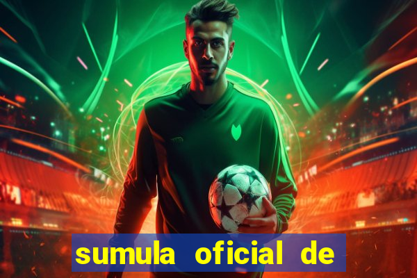 sumula oficial de futebol 7 society excel